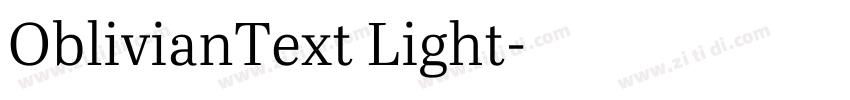 OblivianText Light字体转换